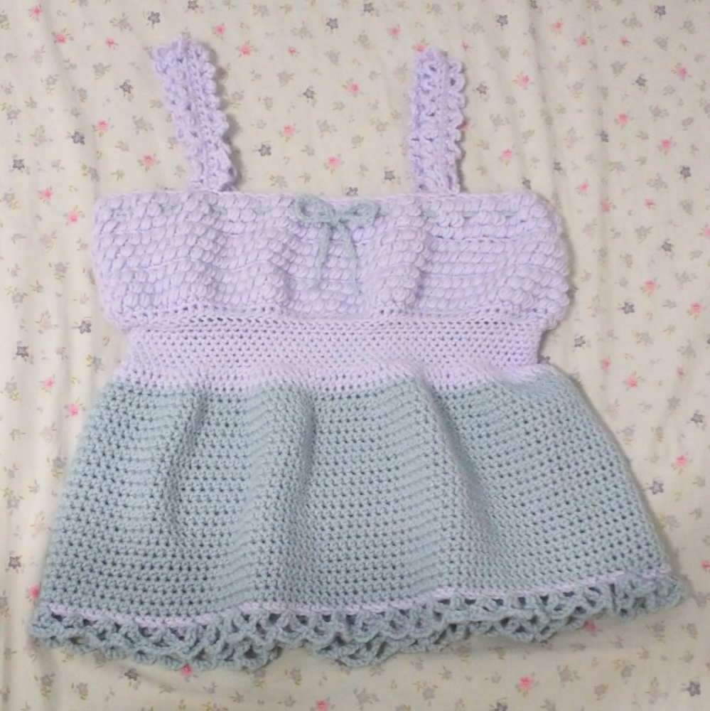 Summer Frill Crochet Top